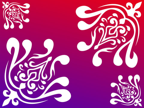 abstract background, tribal ornaments, tattoo design, Culture style, traditional ornament design