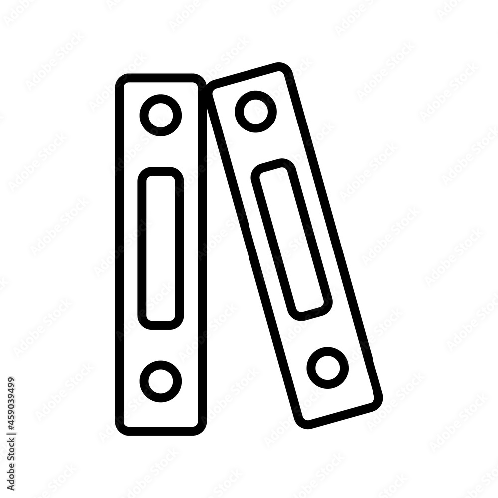 Aufkleber binder icon design template glyph style.binder icon notebook element. binder icon notebook linear st