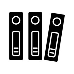 Binder icon design template glyph style.Binder icon notebook Element. Binder icon Notebook linear style sign for mobile concept and web design color editable