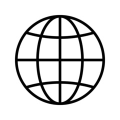Flat planet Earth icon. on a white background. eps 10