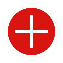 Obraz premium Vector illustration of plus and minus, black and white plus and less symbols on white background