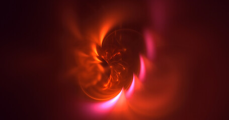 Fototapeta premium 3D rendering abstract multicolor fractal light background
