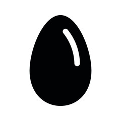 egg icon vector on white background