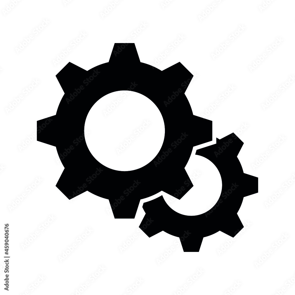 Poster setting gear vector icon design template.gear vector icon. setting gear vector icon. setting gear ve