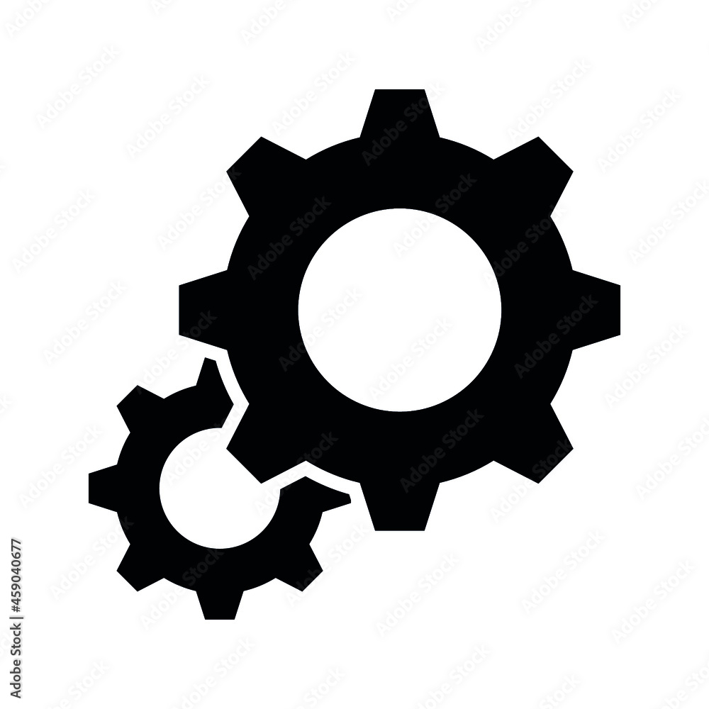 Poster setting gear vector icon design template.gear vector icon. setting gear vector icon. setting gear ve
