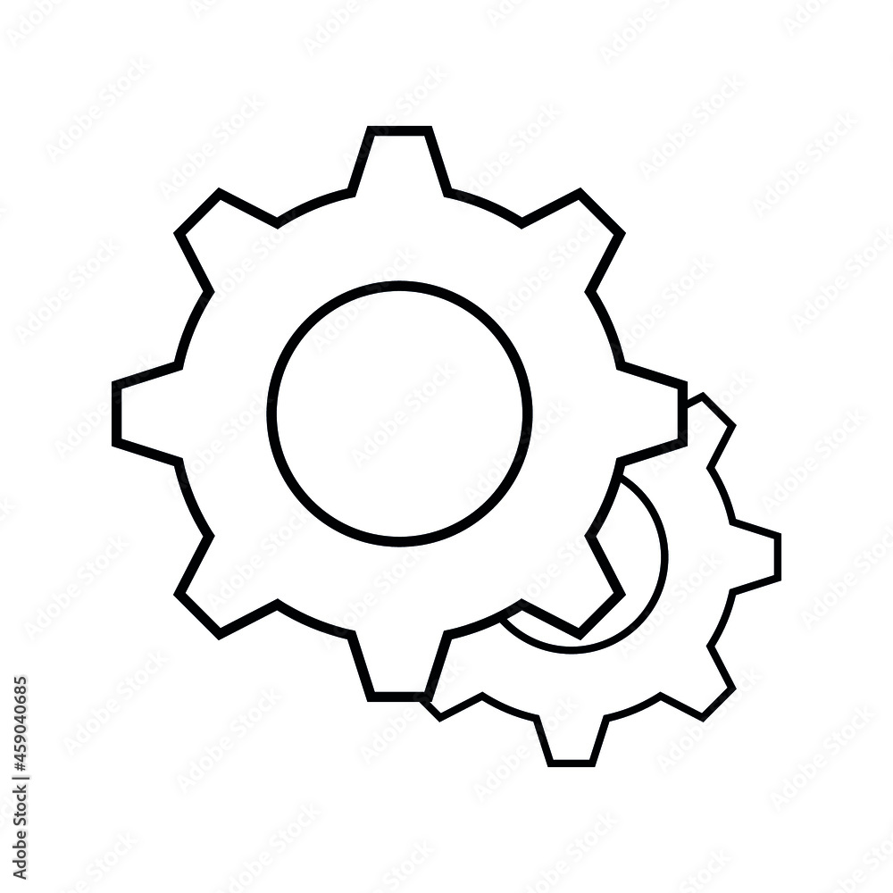 Poster setting gear vector icon design template.gear vector icon. setting gear vector icon. setting gear ve
