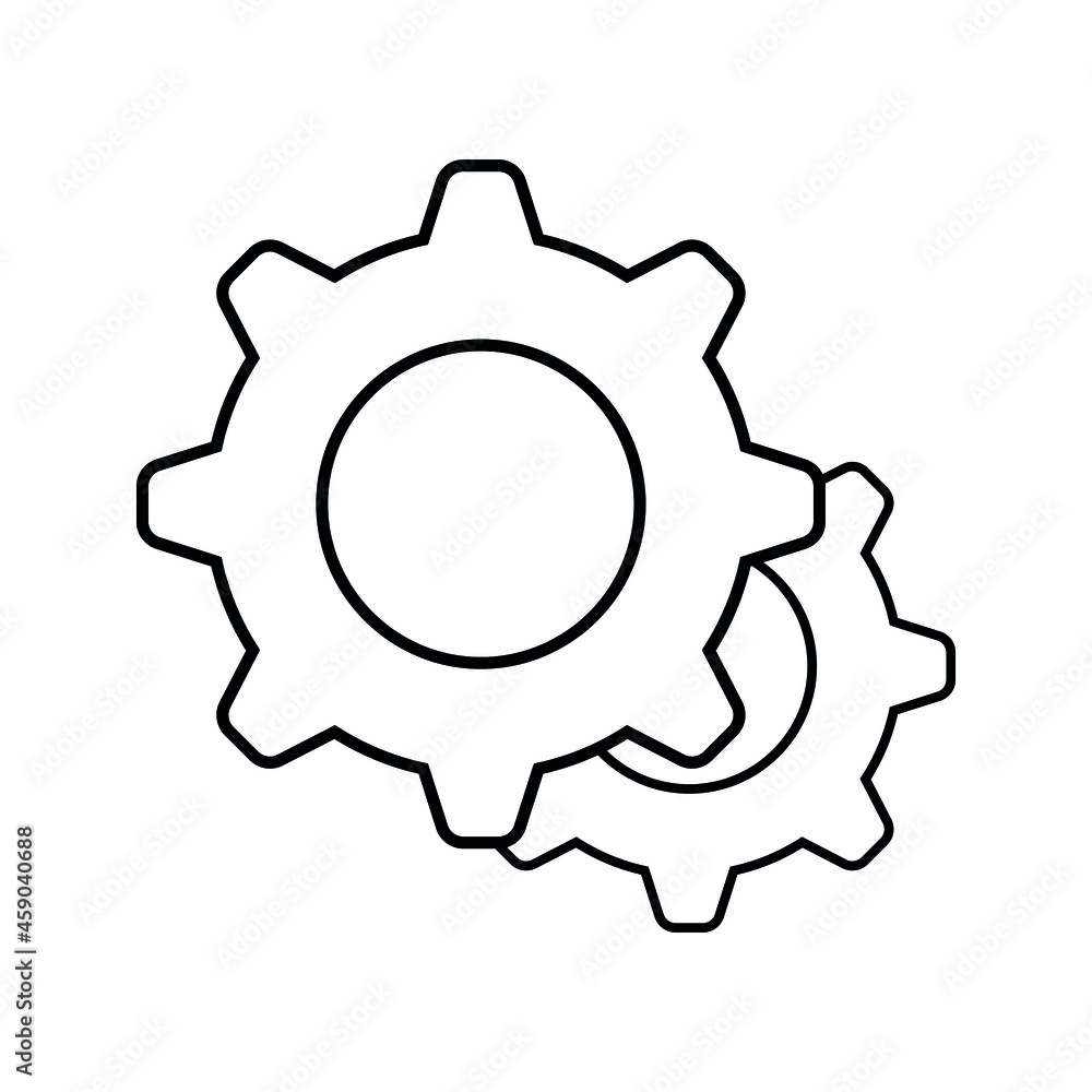 Poster setting gear vector icon design template.gear vector icon. setting gear vector icon. setting gear ve