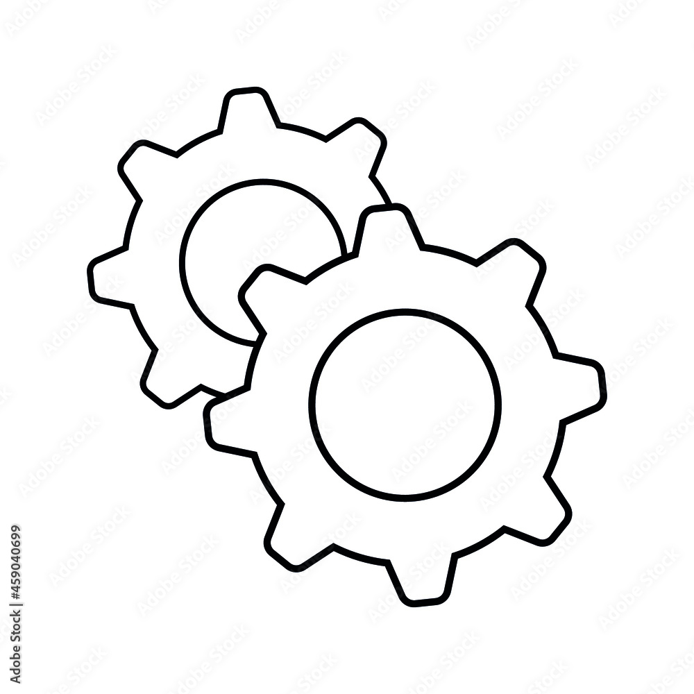 Poster setting gear vector icon design template.gear vector icon. setting gear vector icon. setting gear ve