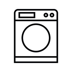 washing machine icon vector template on white background