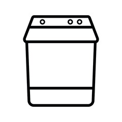 washing machine icon vector template on white background