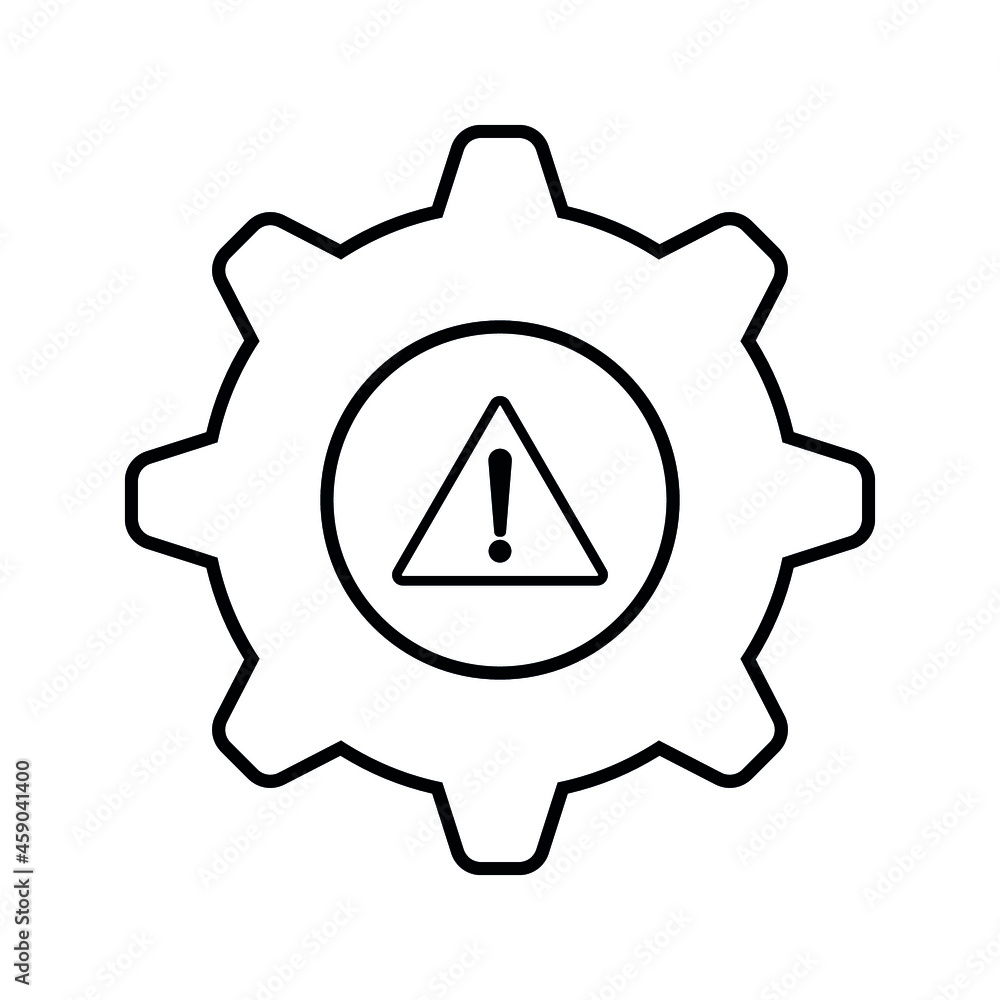 Poster system error icon design isolated on white background
