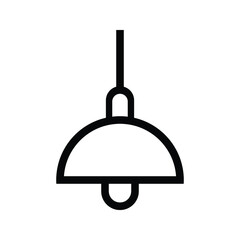 Lamp hanging icon isolated on a white background use for web and mobile