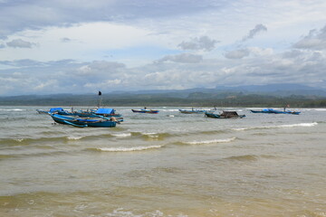 Obraz premium boat on the beach