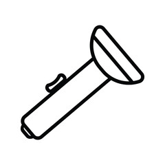 Guard flashlight icon on a white background use for web and mobile