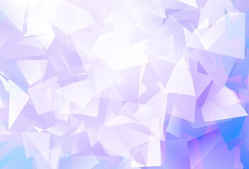 Fototapeta premium Light Purple vector low poly background.