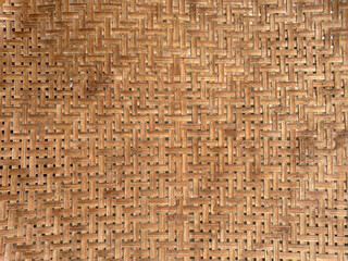 Handcraft woven bamboo pattern.