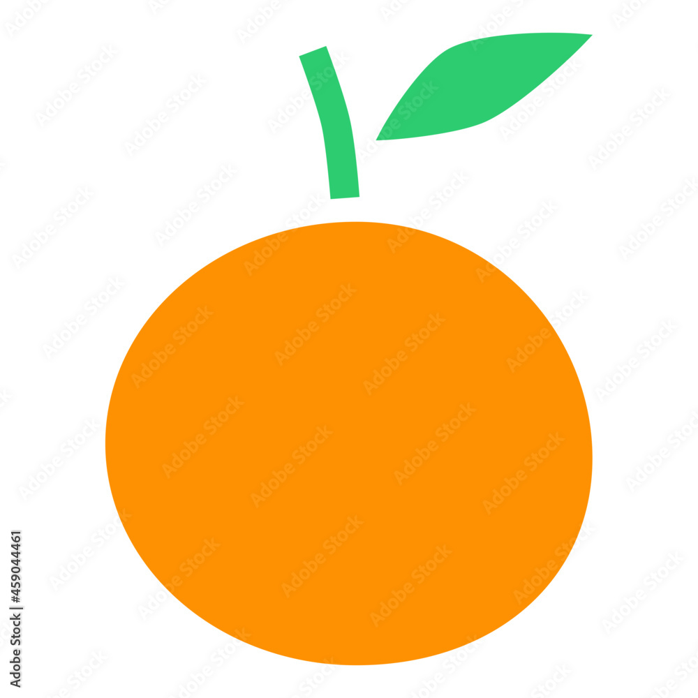 Sticker Orange Icon