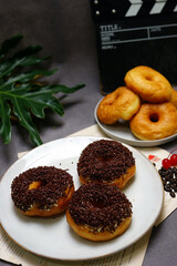 Donut for dessert.