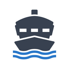 Ship icon vector graphic