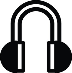 Download headphone vector glyph Icon