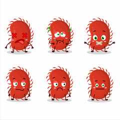 Picornaviridae cartoon in character with nope expression