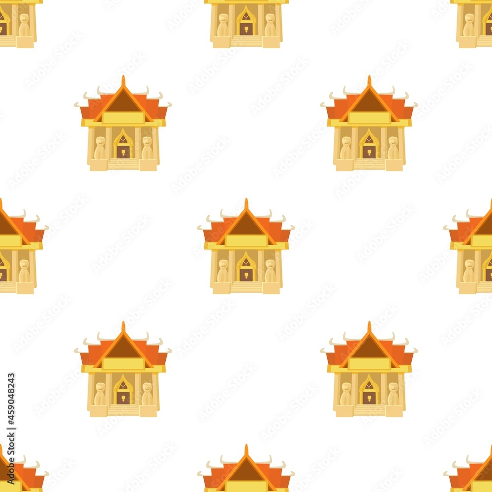 Poster old temple pattern seamless background texture repeat wallpaper geometric vector