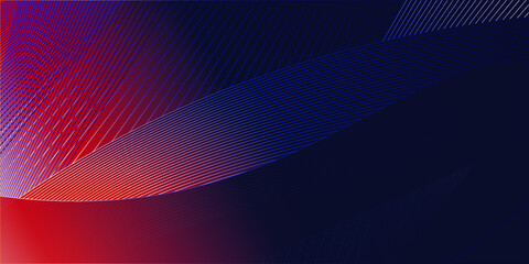 Abstract Red and Blue Background Witth Lines