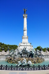 Le monument aux Girondins dans la Place des Quinconces, patrimoine de Bodeaux