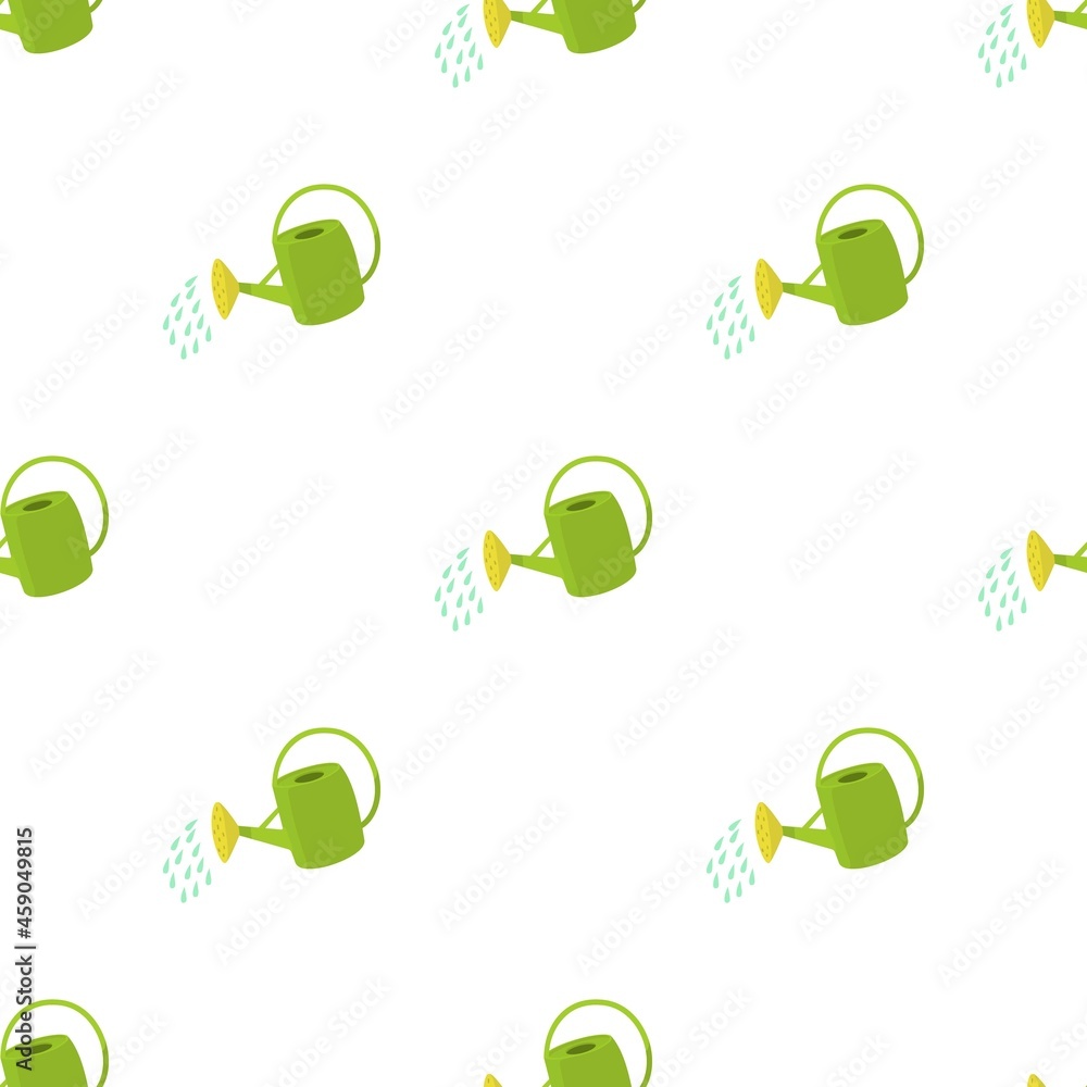 Poster watering can pattern seamless background texture repeat wallpaper geometric vector