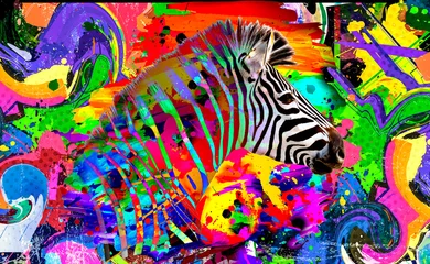 Hintergrund mit Zebra © reznik_val