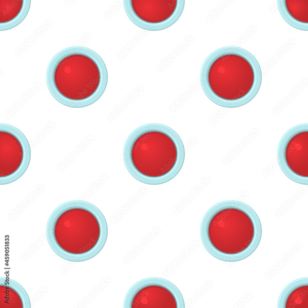 Poster red stop and panic button pattern seamless background texture repeat wallpaper geometric vector