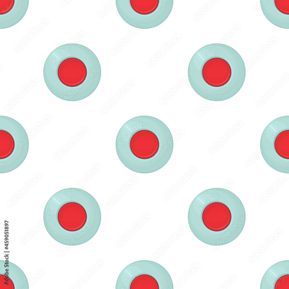 Poster red round button pattern seamless background texture repeat wallpaper geometric vector