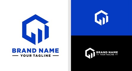 LETTER G LOGO GRAPHIC CHART MONOGRAM EDITABLE