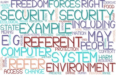 Security Wordcloud Banner, Wallpaper, Background, Book Cover, Wordart