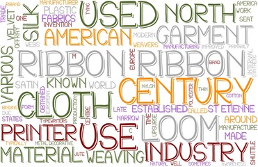 Ribbon Wordcloud Banner, Wallpaper, Background, Book Cover, Wordart
