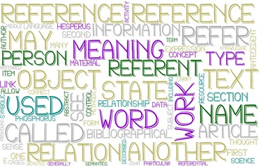 Reference Wordcloud Banner, Wallpaper, Background, Book Cover, Wordart