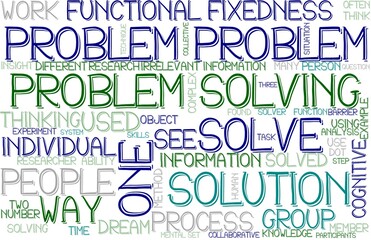 Problem Wordcloud Banner, Wallpaper, Background, Book Cover, Wordart