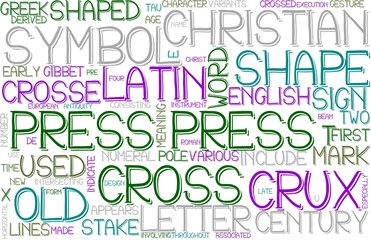 Press Wordcloud Banner, Wallpaper, Background, Book Cover, Wordart
