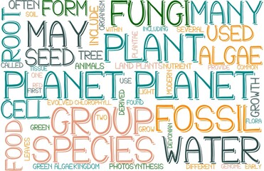 Planet Wordcloud Banner, Wallpaper, Background, Book Cover, Wordart