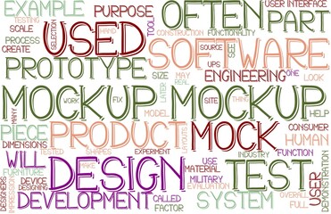Mockup Wordcloud Banner, Wallpaper, Background, Book Cover, Wordart