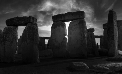 stonehenge at sunset