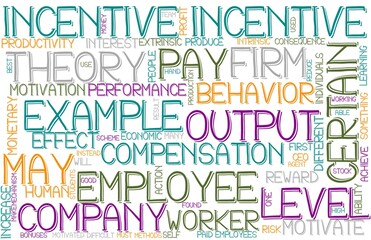 Incentive Wordcloud Banner, Wallpaper, Background, Book Cover, Wordart
