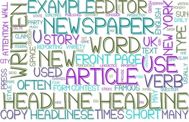 Headline Wordcloud Tshirt Banner, Wallpaper, Background, Book Cover, Wordart