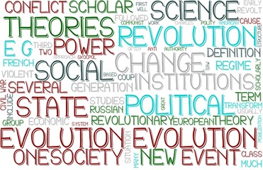 Evolution Wordcloud Banner, Wallpaper, Background, Book Cover, Wordart