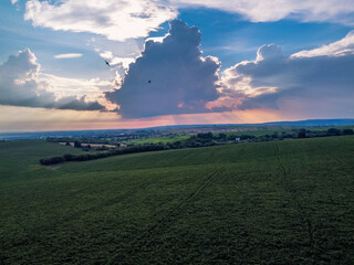 Clouds in Ukraine Lviv