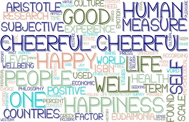 Cheerful Wordcloud Banner, Wallpaper, Background, Book Cover, Wordart