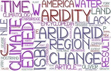 Arid Wordcloud Banner, Wallpaper, Background, Book Cover, Wordart