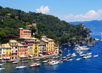 Fototapeta na wymiar View of Portofino, Italy