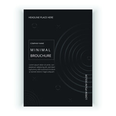 Elegant minimalist brochure design templates