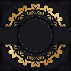 Congratulatory Flyer in black color with a luxurious gold pattern is ready for printing.